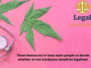 Three Democrats in Iowa want people to decide whether or not marijuana should be legalised.
