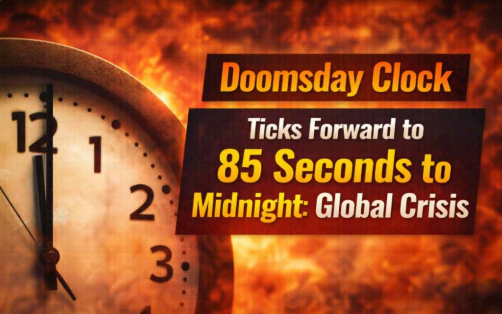 Doomsday Clock Ticks Forward to 85 Seconds to Midnight: Global Crisis